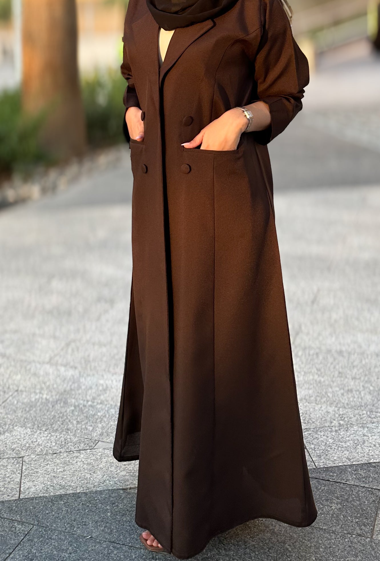 Espresso Blazer Abaya