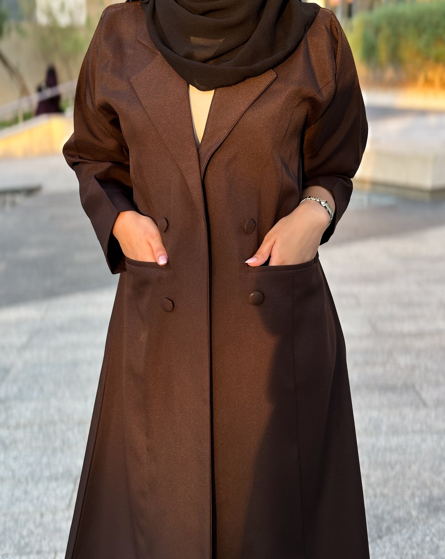 Espresso Blazer Abaya