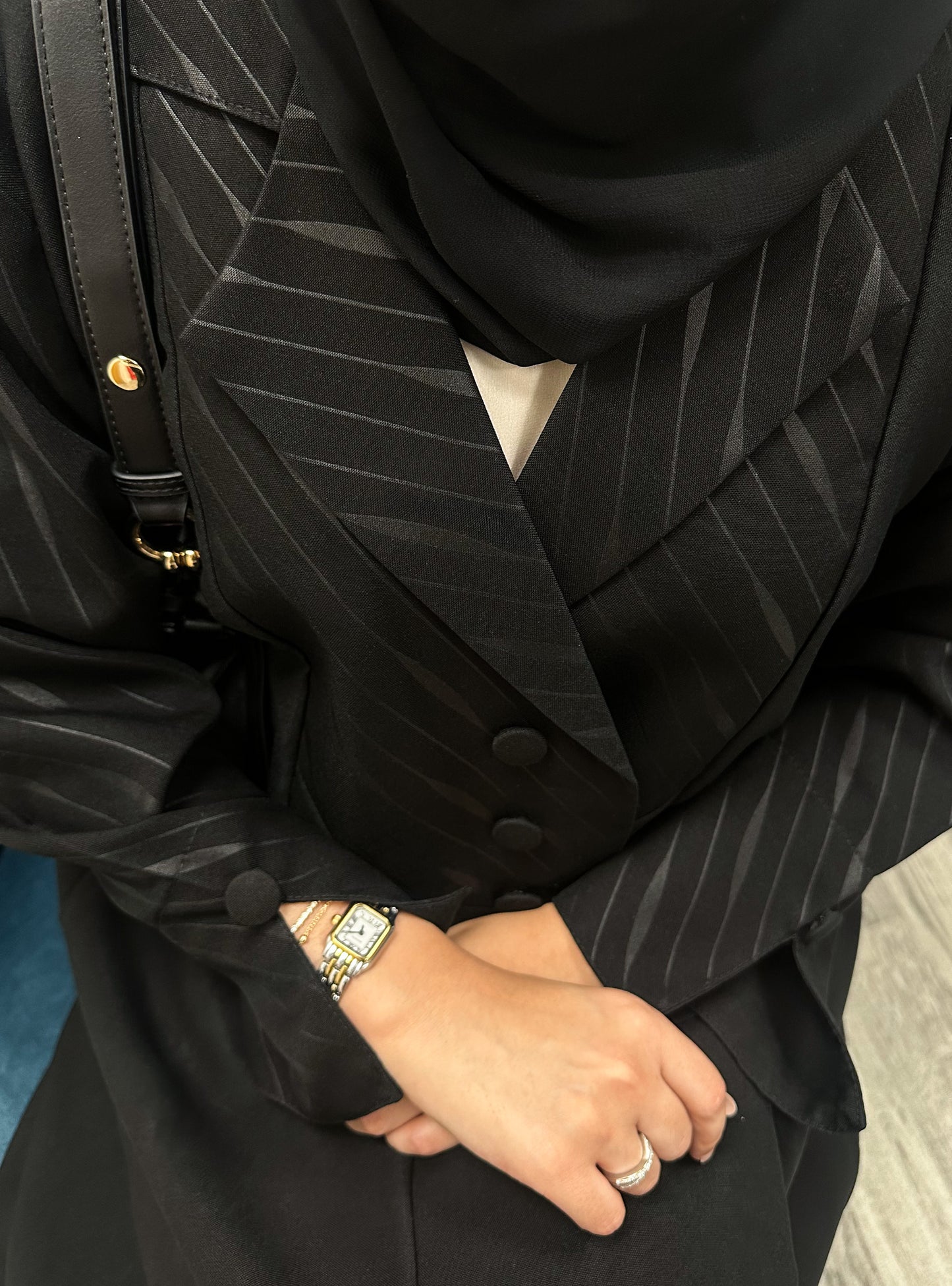 Noir Blazer Abaya