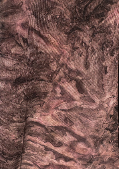 Dusty Rose Abaya with Coordinated Scarf